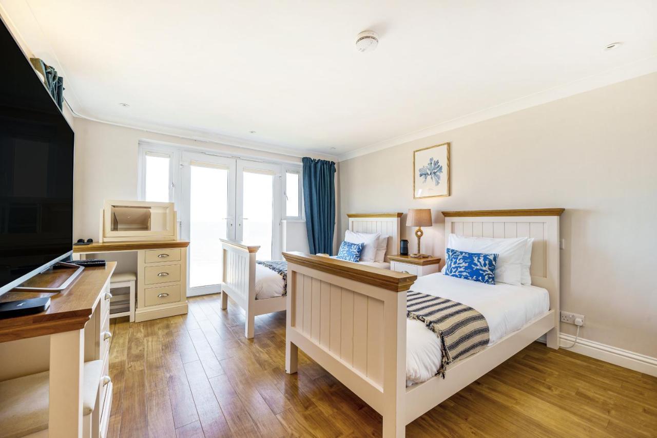 Carbis Bay - Luxury 3 Bed Penthouse Apartment With Sea Views Parking Sauna Balcony Exteriér fotografie