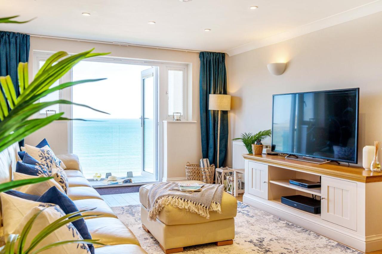 Carbis Bay - Luxury 3 Bed Penthouse Apartment With Sea Views Parking Sauna Balcony Exteriér fotografie