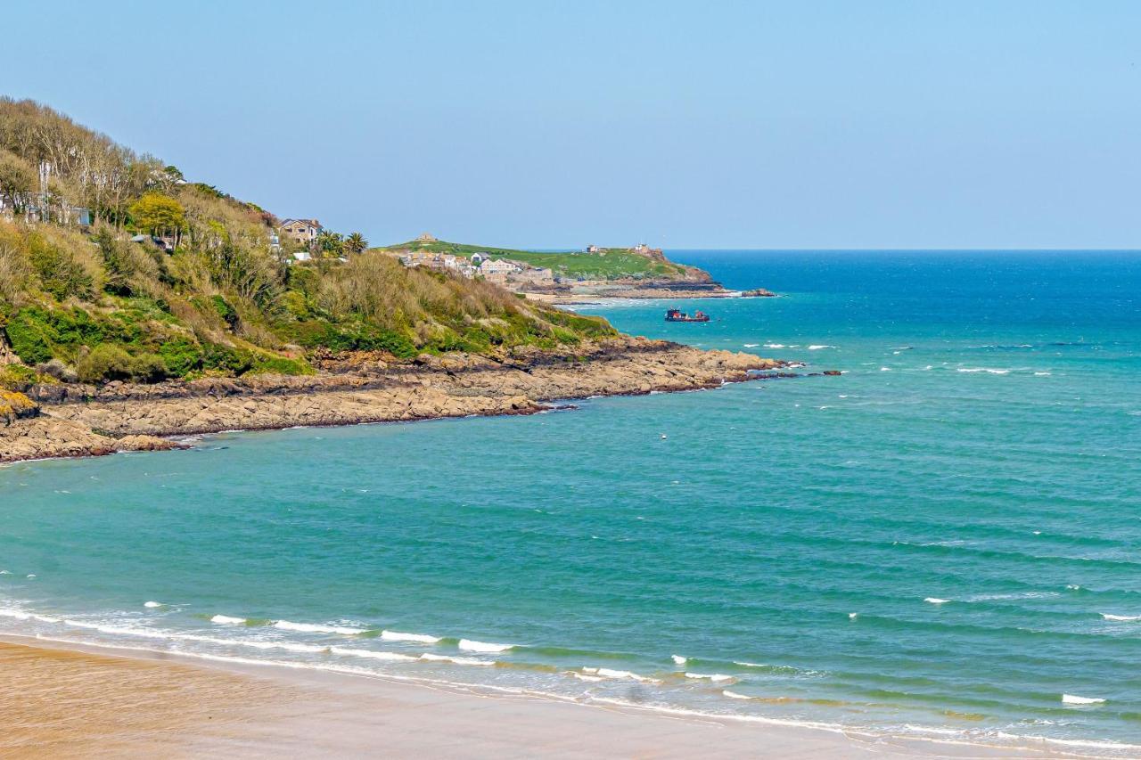 Carbis Bay - Luxury 3 Bed Penthouse Apartment With Sea Views Parking Sauna Balcony Exteriér fotografie