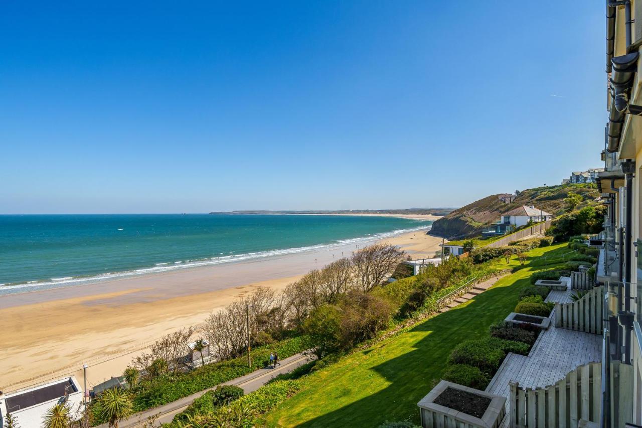 Carbis Bay - Luxury 3 Bed Penthouse Apartment With Sea Views Parking Sauna Balcony Exteriér fotografie
