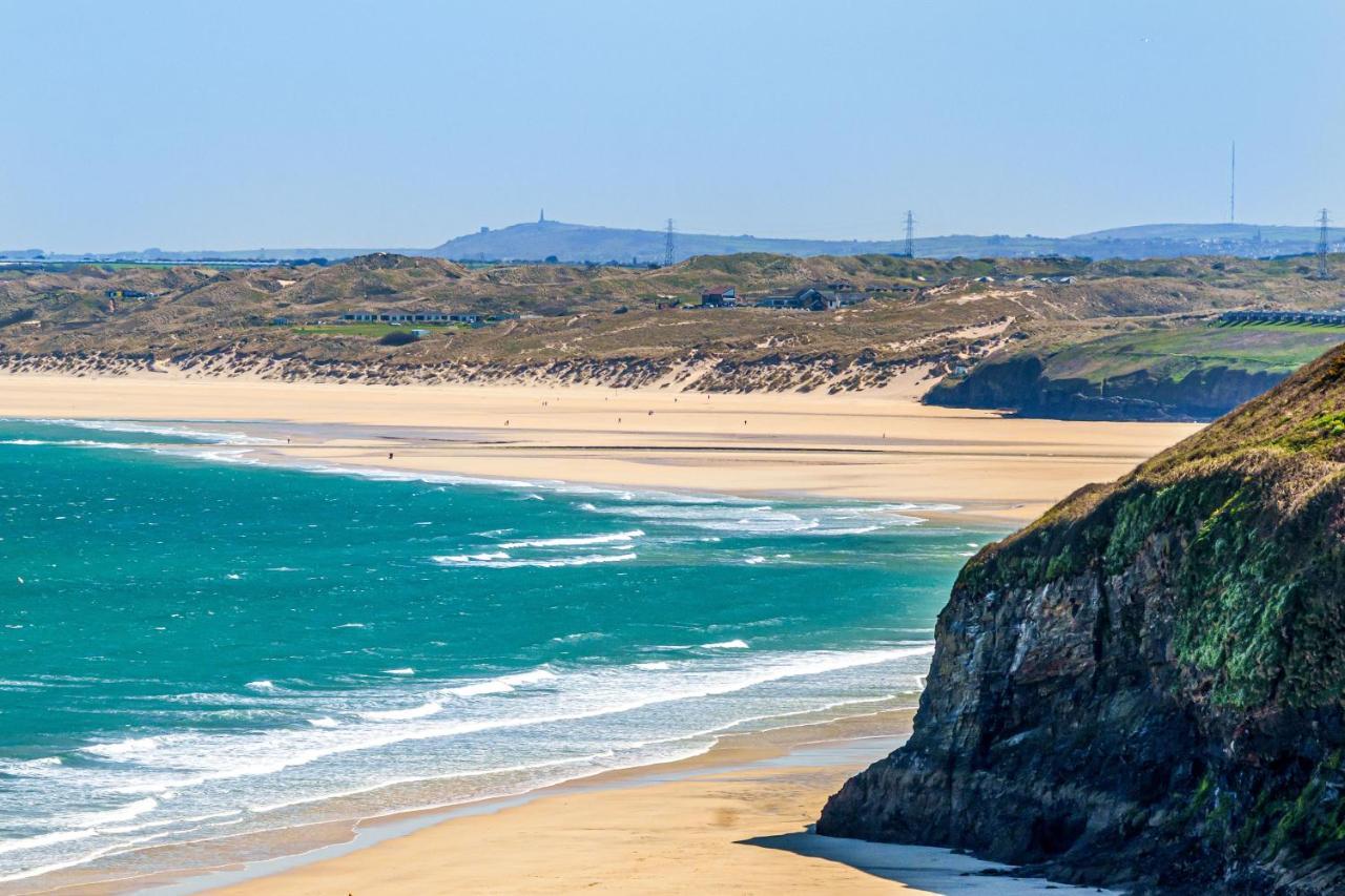 Carbis Bay - Luxury 3 Bed Penthouse Apartment With Sea Views Parking Sauna Balcony Exteriér fotografie
