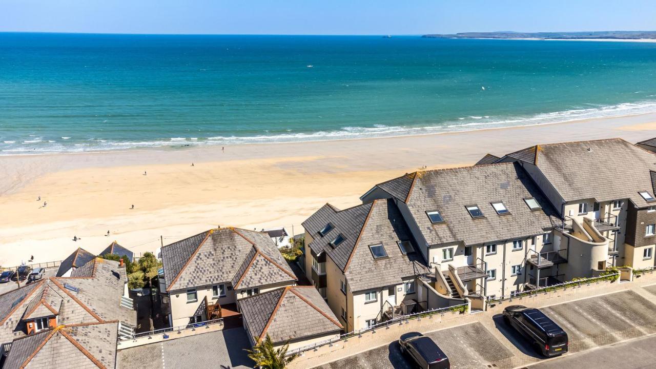 Carbis Bay - Luxury 3 Bed Penthouse Apartment With Sea Views Parking Sauna Balcony Exteriér fotografie