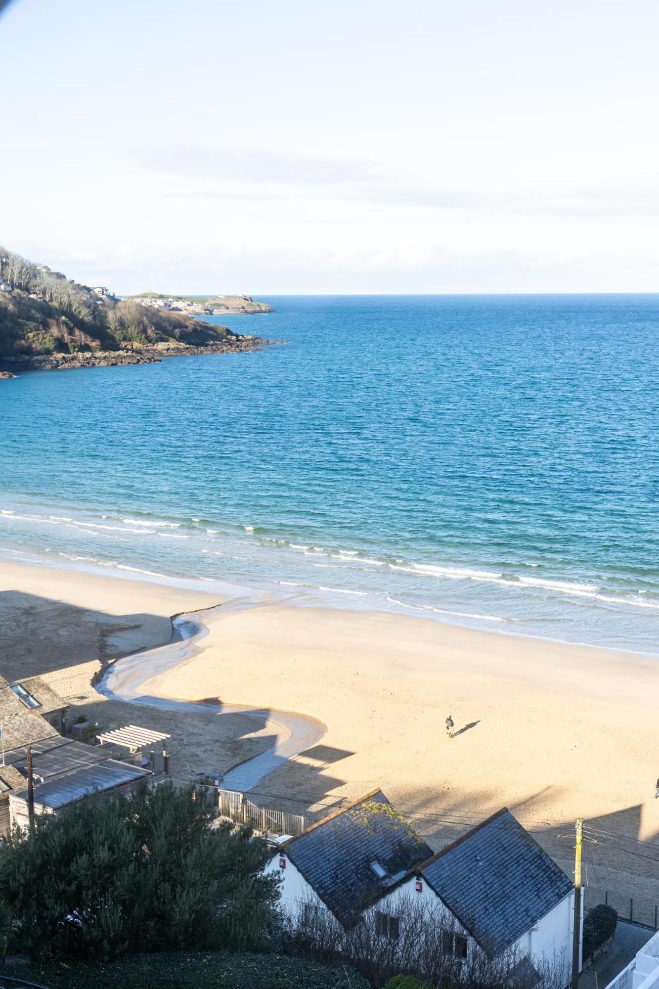 Carbis Bay - Luxury 3 Bed Penthouse Apartment With Sea Views Parking Sauna Balcony Exteriér fotografie