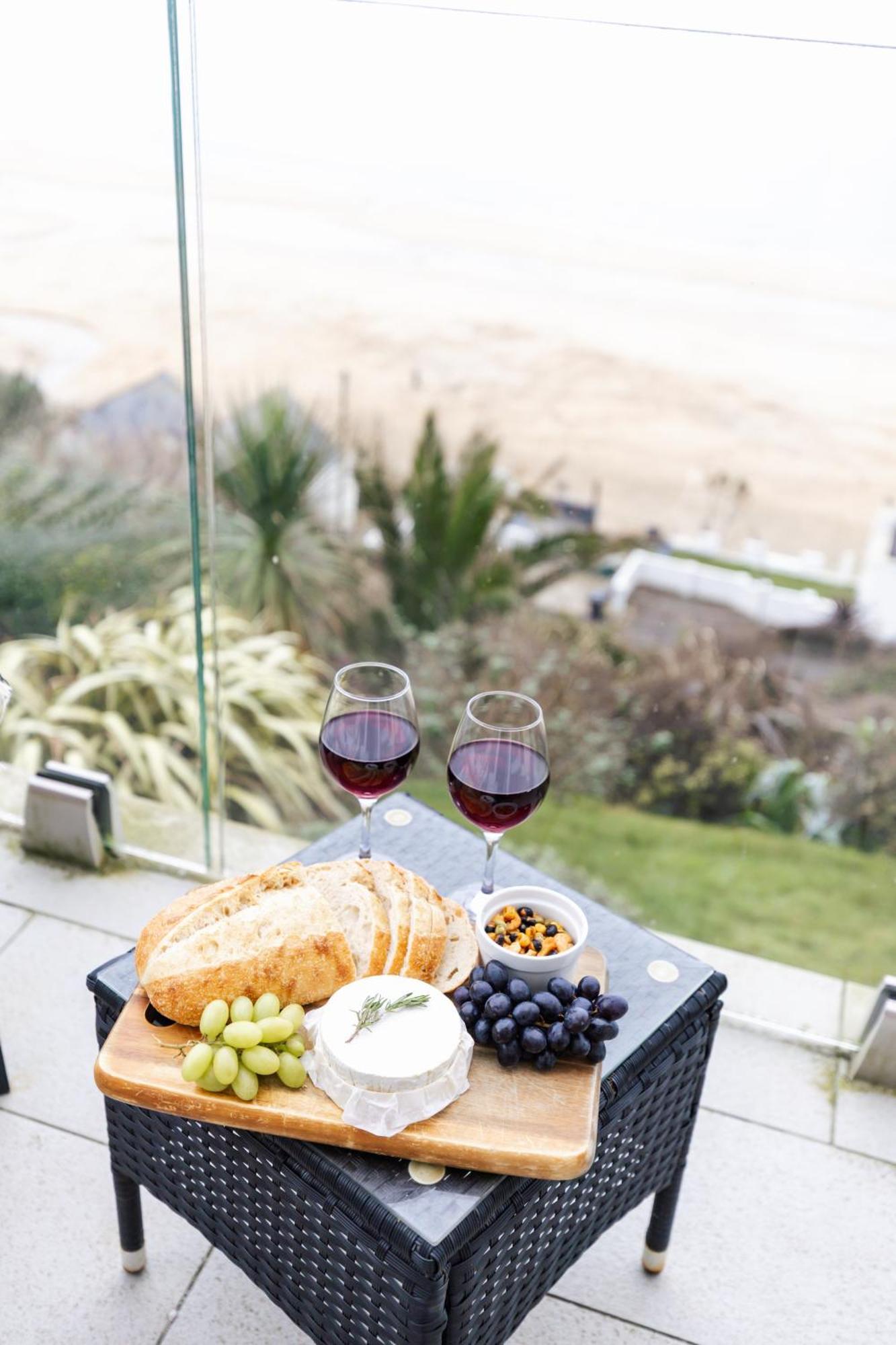 Carbis Bay - Luxury 3 Bed Penthouse Apartment With Sea Views Parking Sauna Balcony Exteriér fotografie