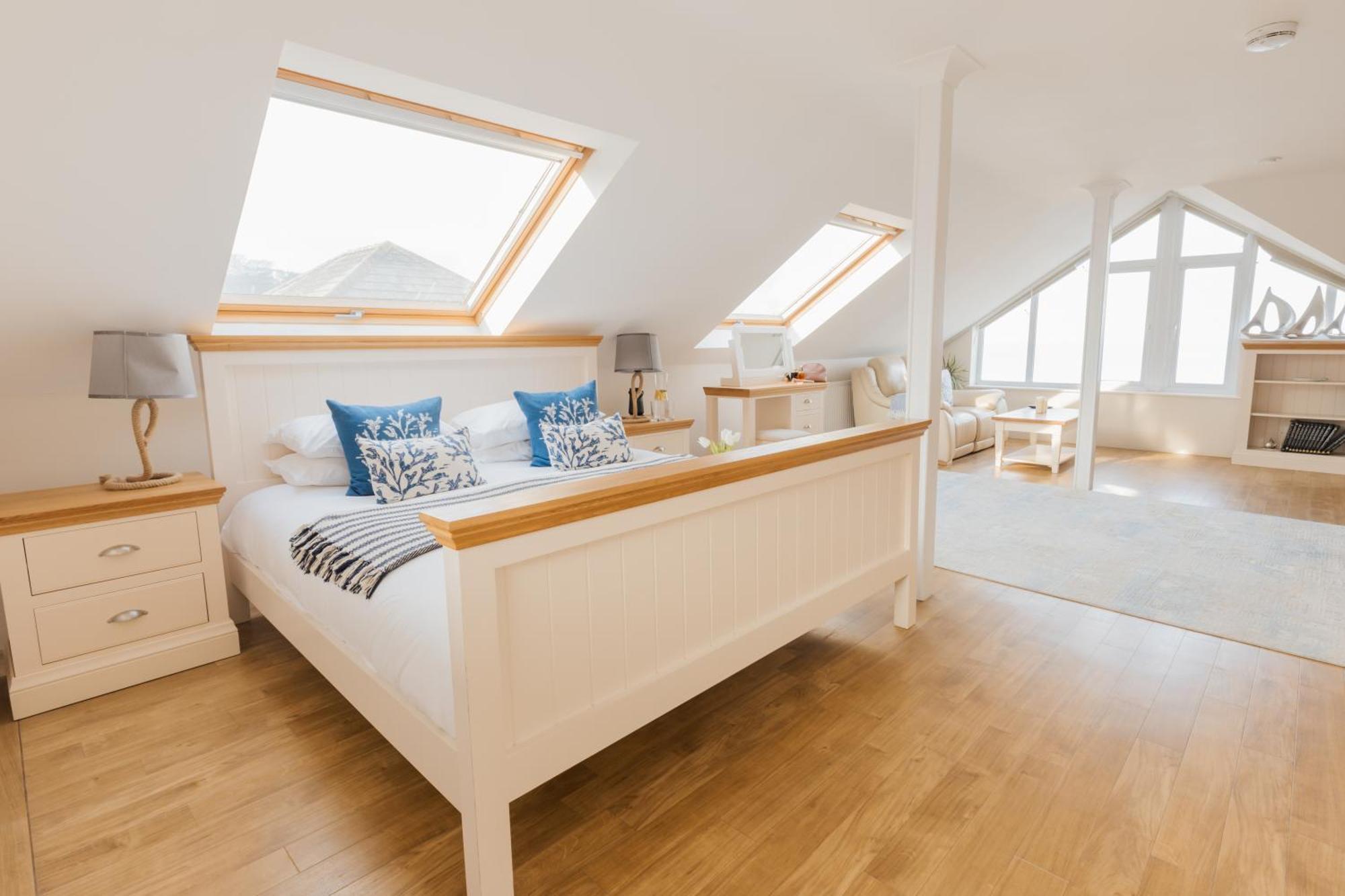 Carbis Bay - Luxury 3 Bed Penthouse Apartment With Sea Views Parking Sauna Balcony Exteriér fotografie