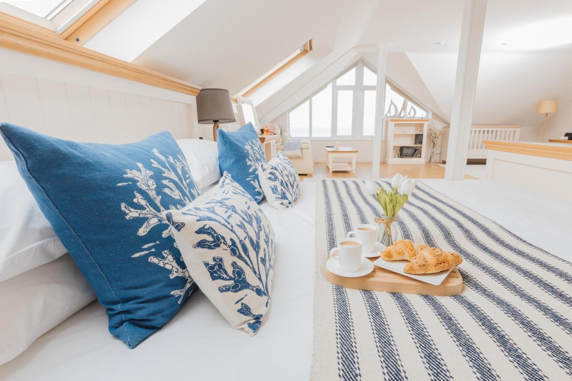Carbis Bay - Luxury 3 Bed Penthouse Apartment With Sea Views Parking Sauna Balcony Exteriér fotografie